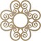Ekena Millwork Cohen Wood Fretwork Pierced Ceiling Medallion, Birch, 40"OD x 13 5/8"ID x 3/8"T CMWP40X40X0375COBI - alternate 5